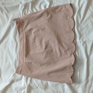 Asos scalloped hem light pink skirt in size 12
